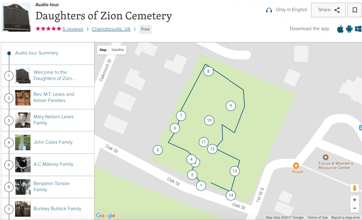 daughers of zion cemetery